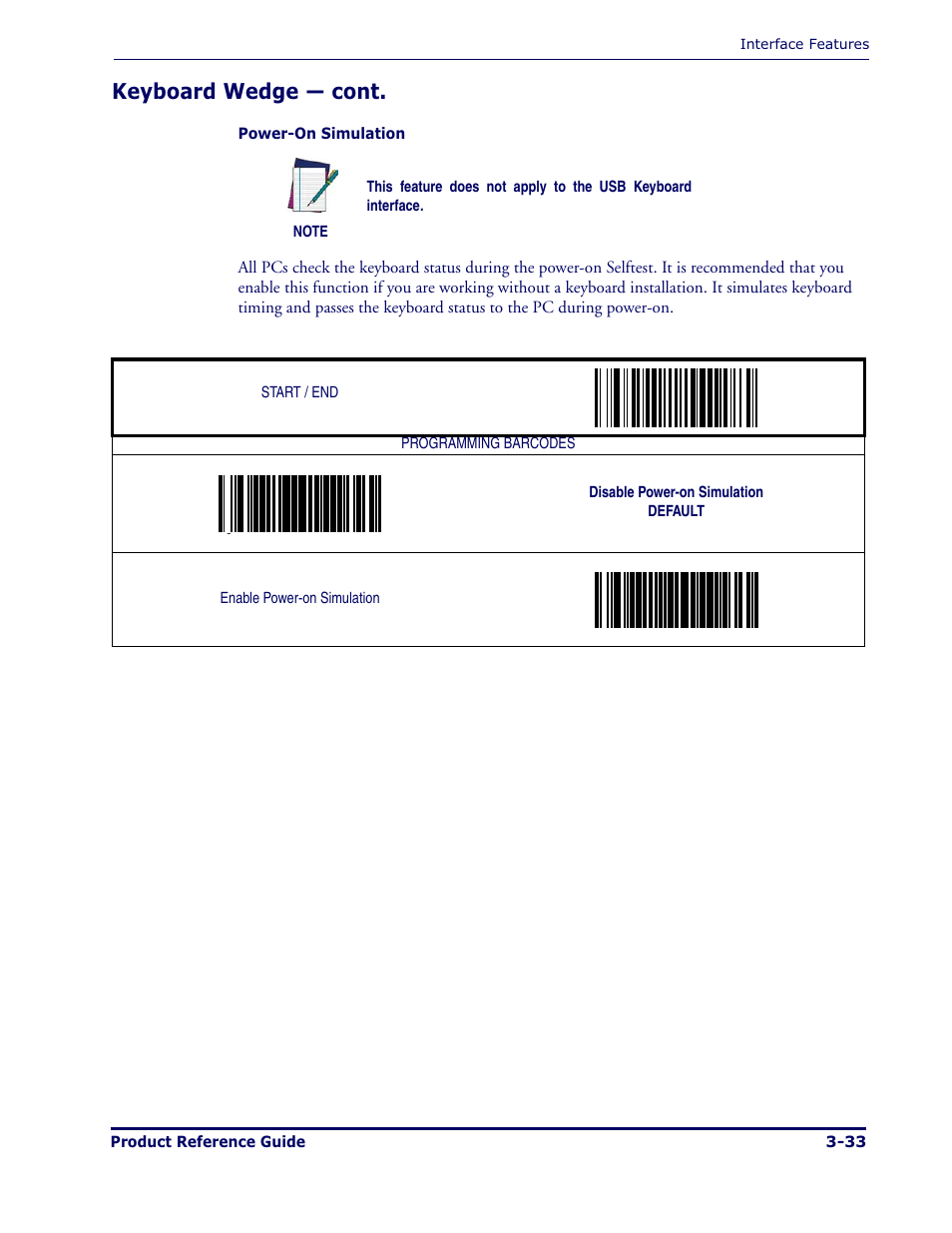 Keyboard wedge — cont | Datalogic Scanning MAGELLAN 1000I User Manual | Page 59 / 160
