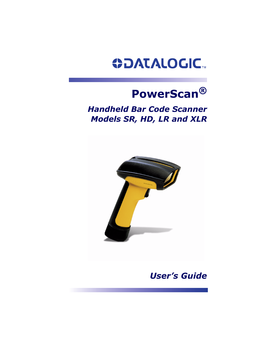 Datalogic Scanning POWERSCAN SR User Manual | 24 pages