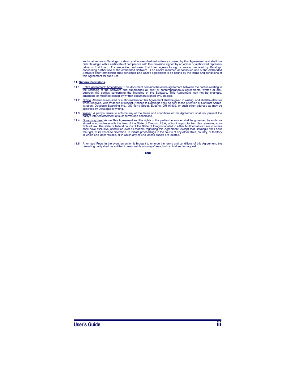 User’s guide | Datalogic Scanning POWERSCAN SR User Manual | Page 5 / 24