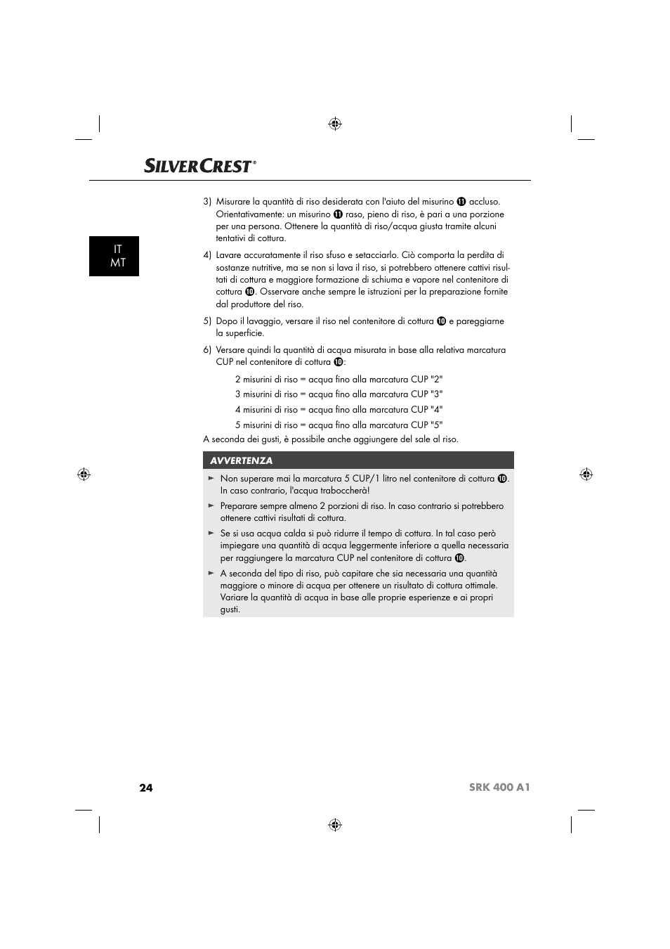 It mt | Silvercrest SRK 400 A1 User Manual | Page 27 / 84