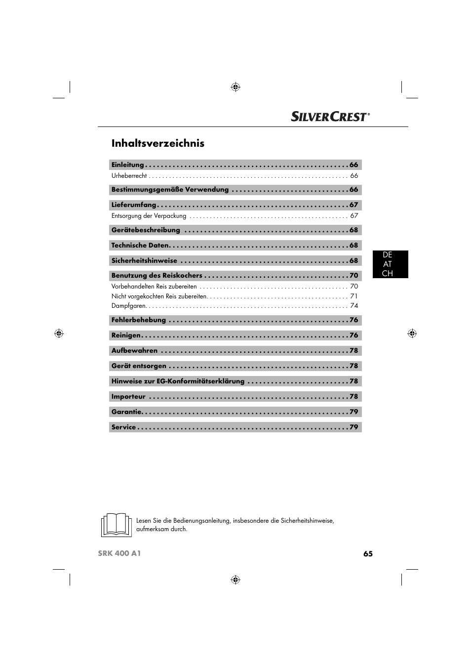 Silvercrest SRK 400 A1 User Manual | Page 68 / 84