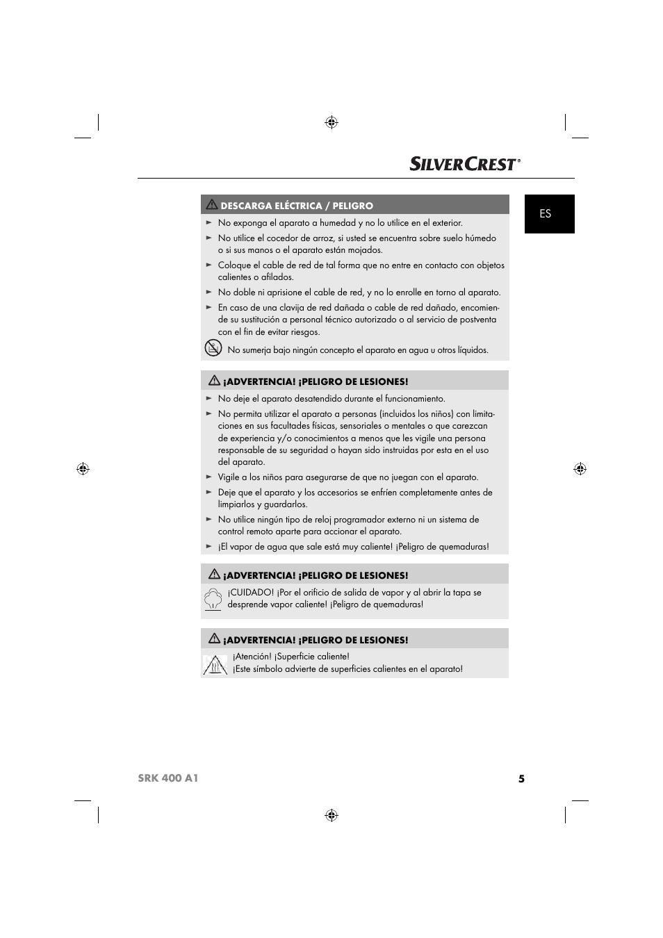 Silvercrest SRK 400 A1 User Manual | Page 8 / 84
