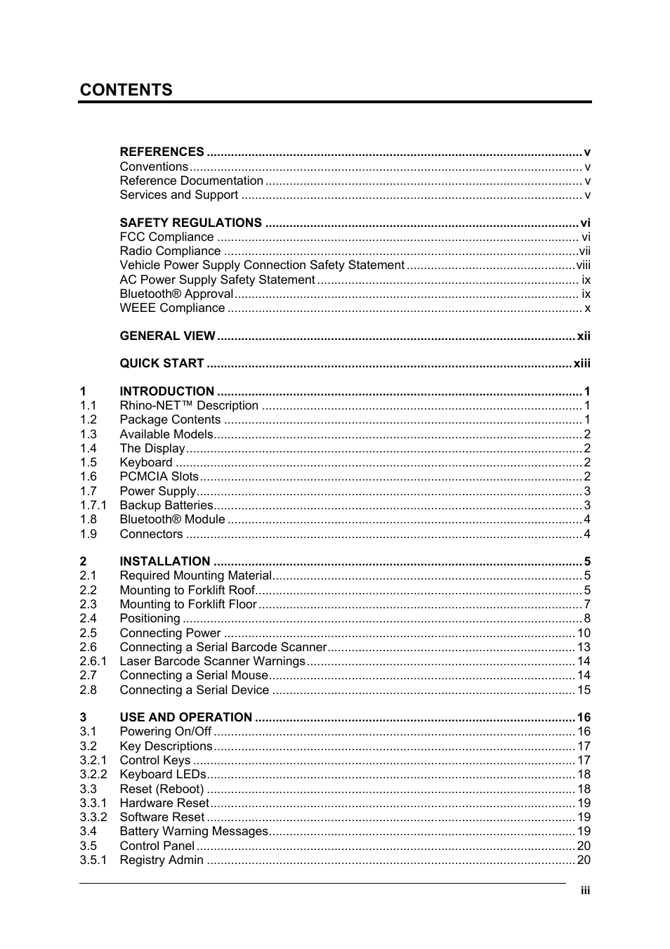 Datalogic Scanning Rhino-NET 40012 User Manual | Page 3 / 53