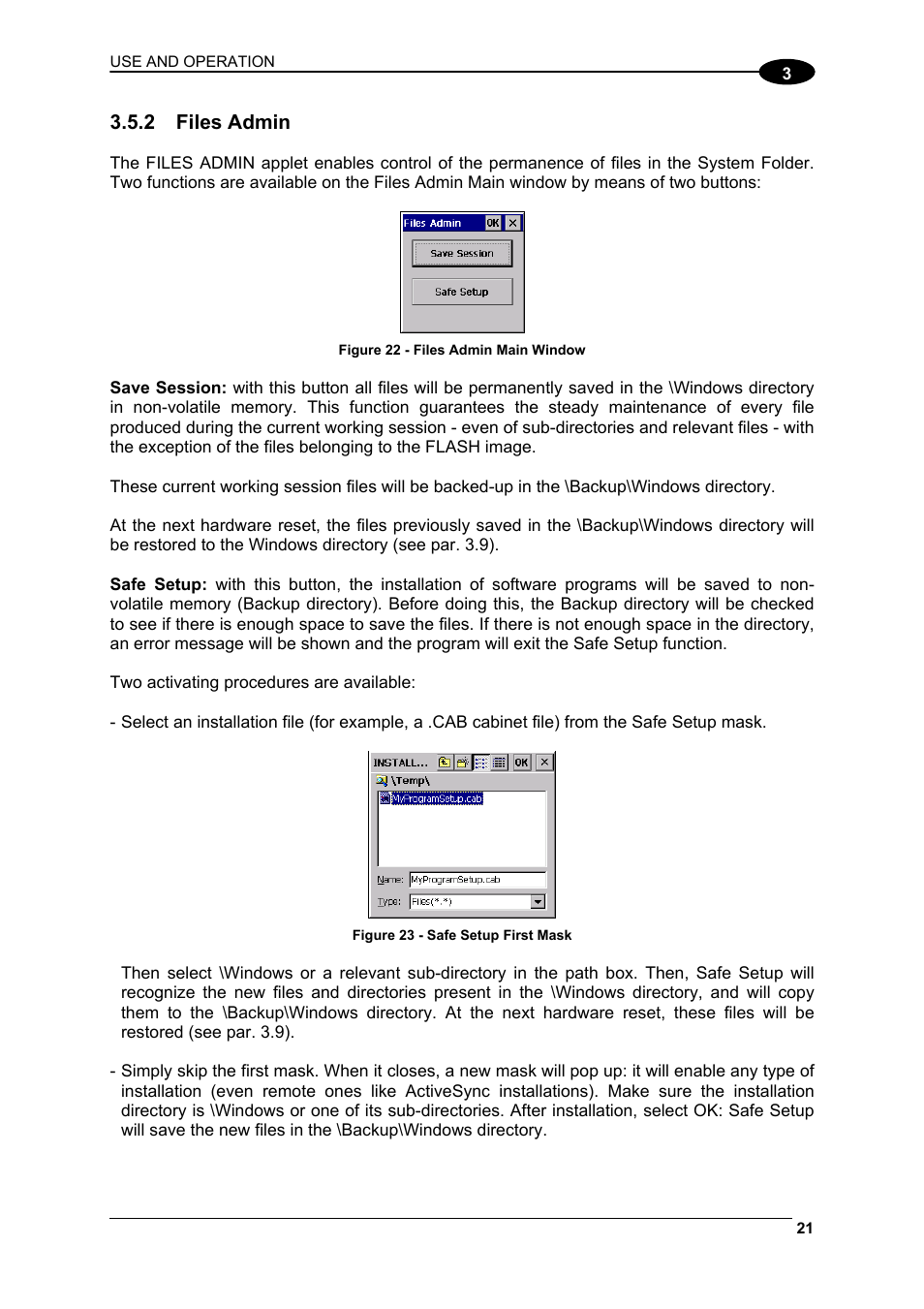 Files admin | Datalogic Scanning Rhino-NET 40012 User Manual | Page 35 / 53