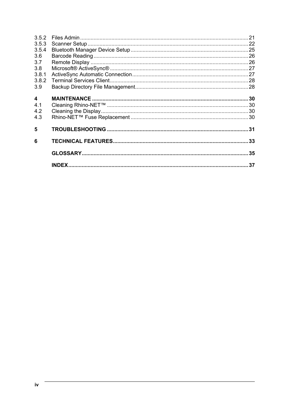 Datalogic Scanning Rhino-NET 40012 User Manual | Page 4 / 53