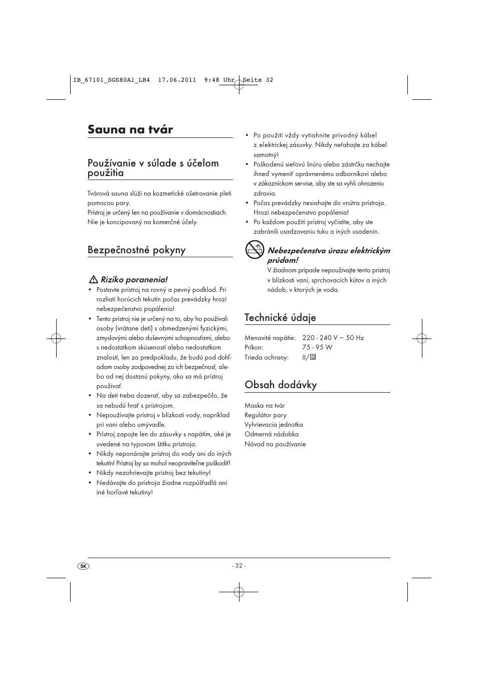 Silvercrest SGS 80 A1 User Manual | Page 34 / 44