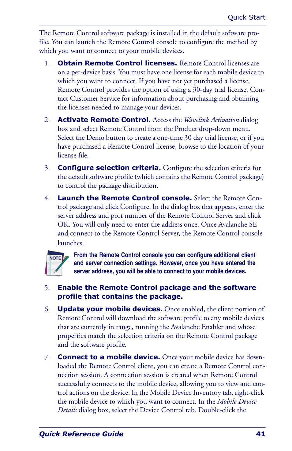 Datalogic Scanning Industrial PDA User Manual | Page 43 / 68