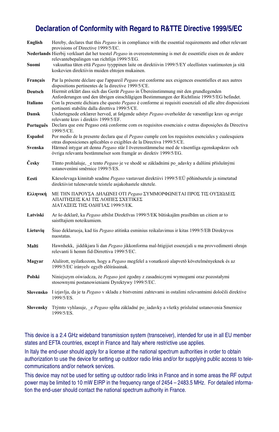 Datalogic Scanning Industrial PDA User Manual | Page 67 / 68