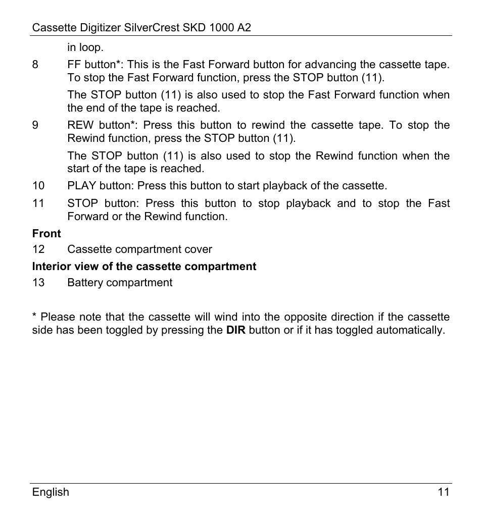 Silvercrest SKD 1000 A2 User Manual | Page 13 / 56