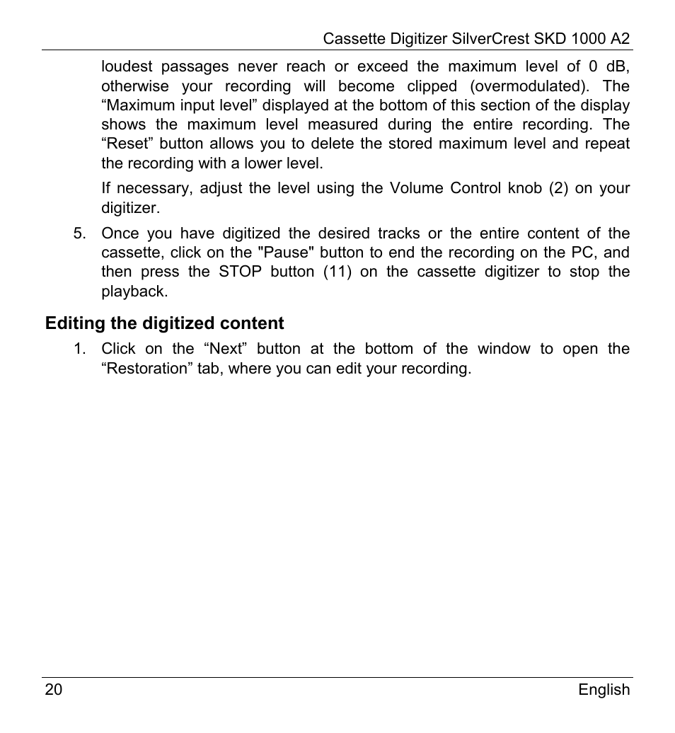 Silvercrest SKD 1000 A2 User Manual | Page 22 / 56