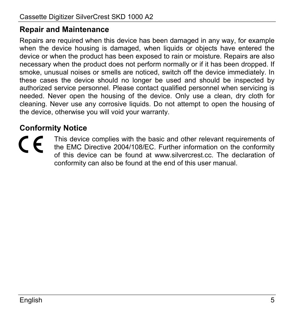 Silvercrest SKD 1000 A2 User Manual | Page 7 / 56