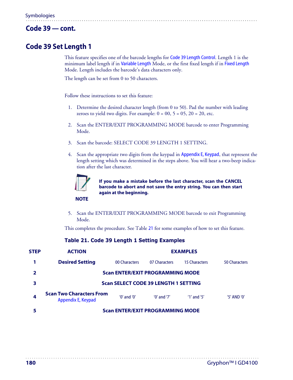 Datalogic Scanning I GD4100 User Manual | Page 182 / 324