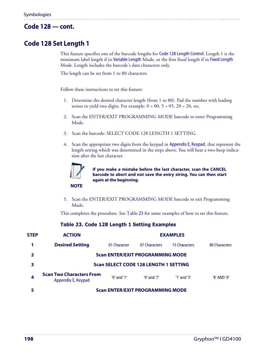 Datalogic Scanning I GD4100 User Manual | Page 200 / 324