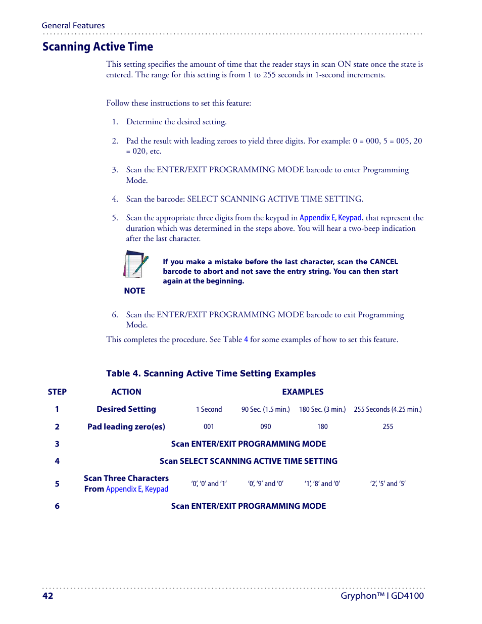 Scanning active time | Datalogic Scanning I GD4100 User Manual | Page 44 / 324