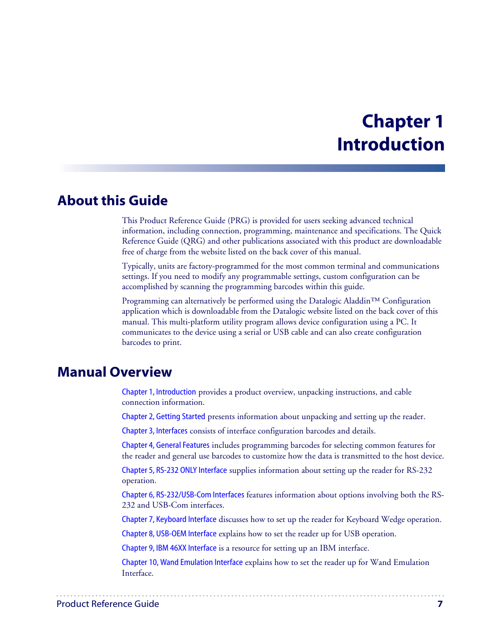 Chapter 1 introduction, About this guide, Manual overview | Datalogic Scanning I GD4100 User Manual | Page 9 / 324