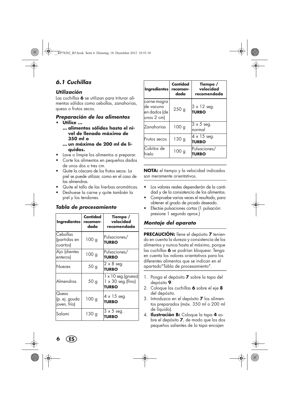 Silvercrest SMZS 260 D3 User Manual | Page 8 / 54