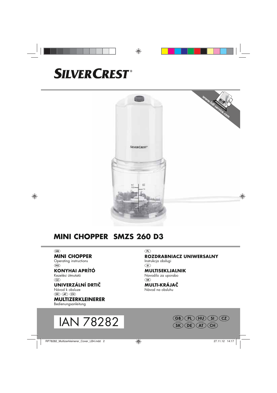 Silvercrest SMZS 260 D3 User Manual | 78 pages