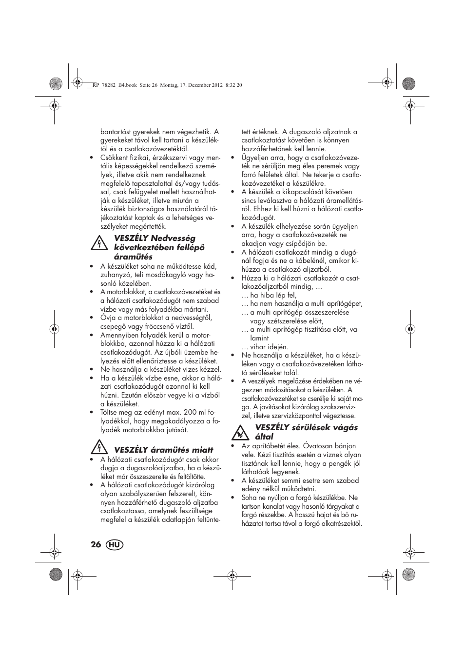 Silvercrest SMZS 260 D3 User Manual | Page 28 / 78