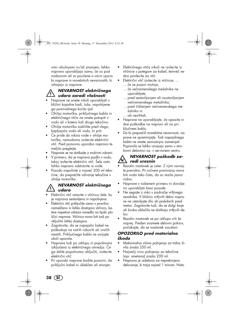 Silvercrest SMZS 260 D3 User Manual | Page 40 / 78
