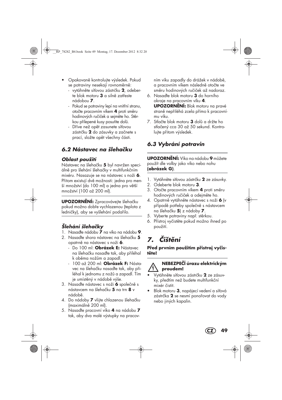 ištní | Silvercrest SMZS 260 D3 User Manual | Page 51 / 78