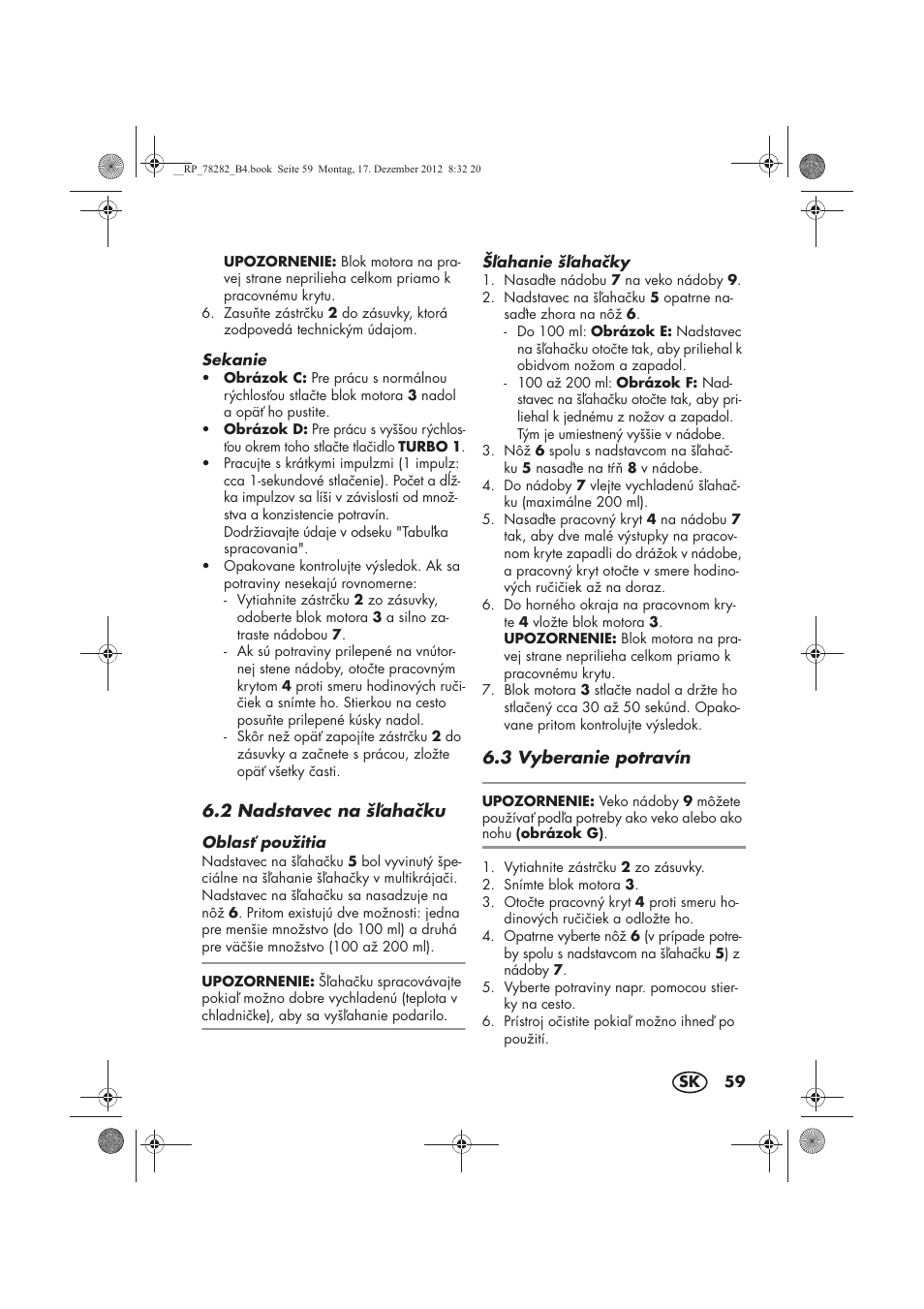 Silvercrest SMZS 260 D3 User Manual | Page 61 / 78