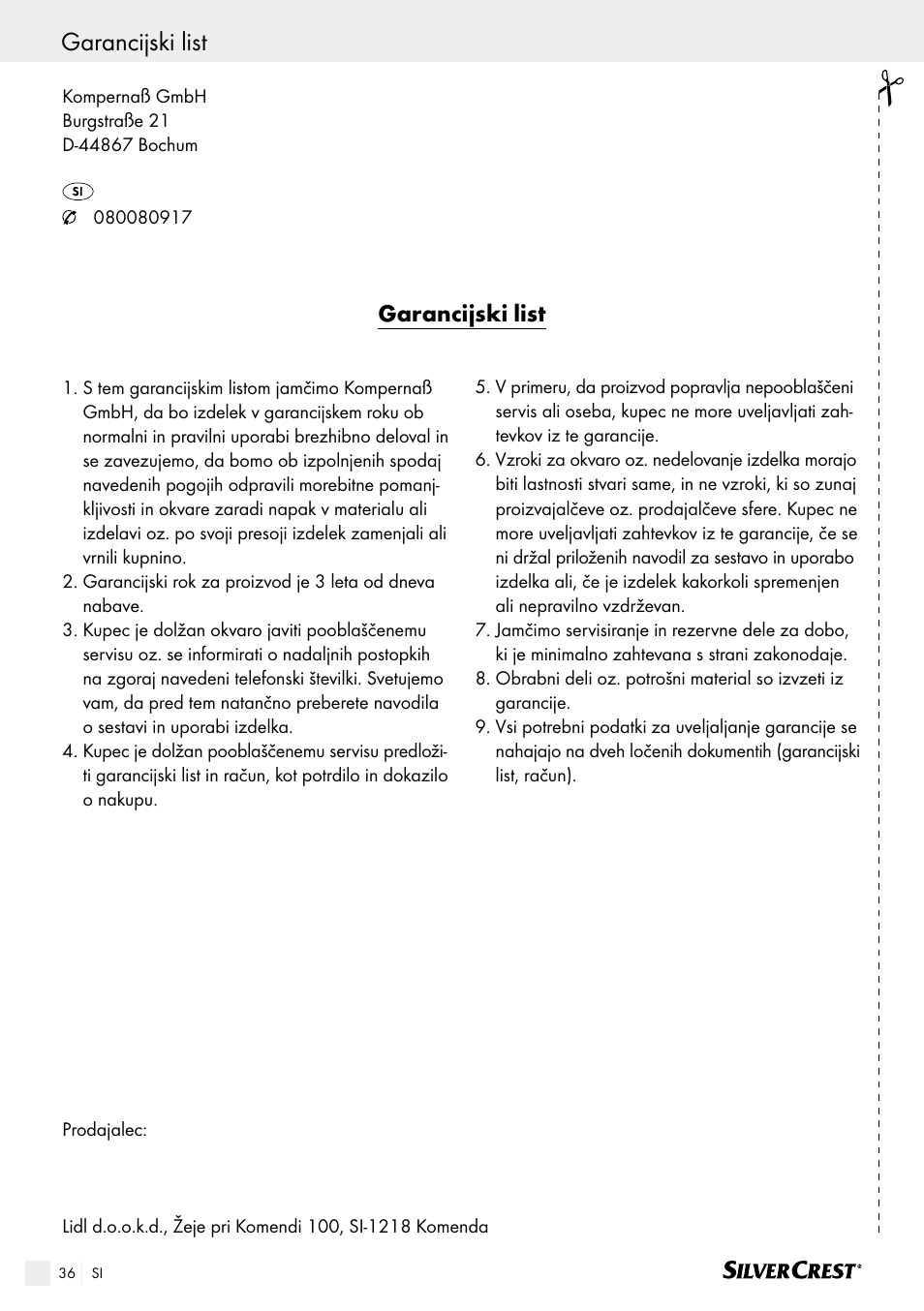 Silvercrest SAS 150 A1 User Manual | Page 36 / 61