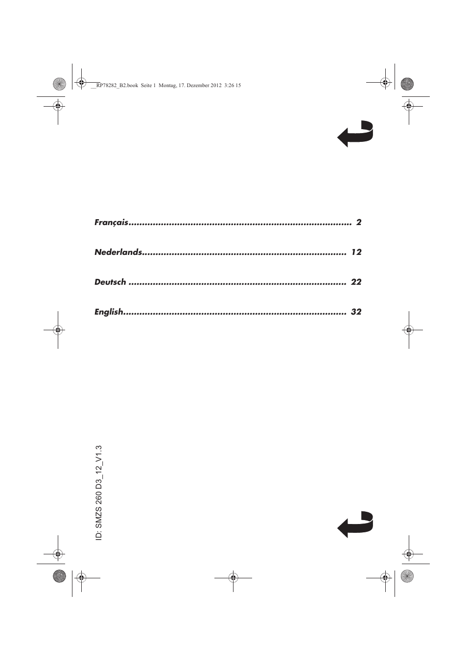 Silvercrest SMZS 260 D3 User Manual | Page 2 / 46