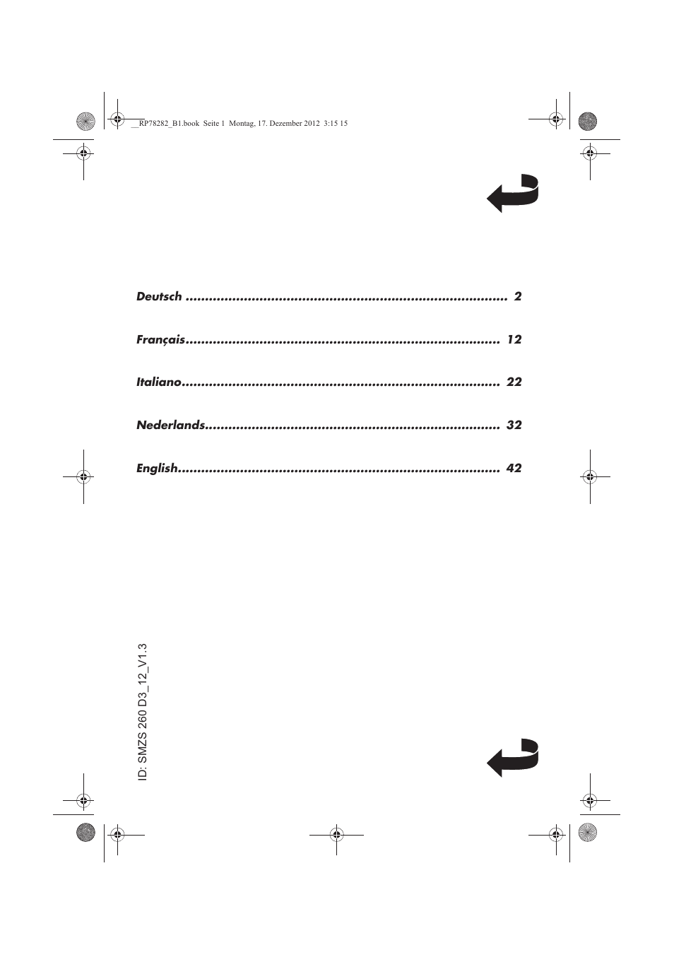 Silvercrest SMZS 260 D3 User Manual | Page 2 / 54