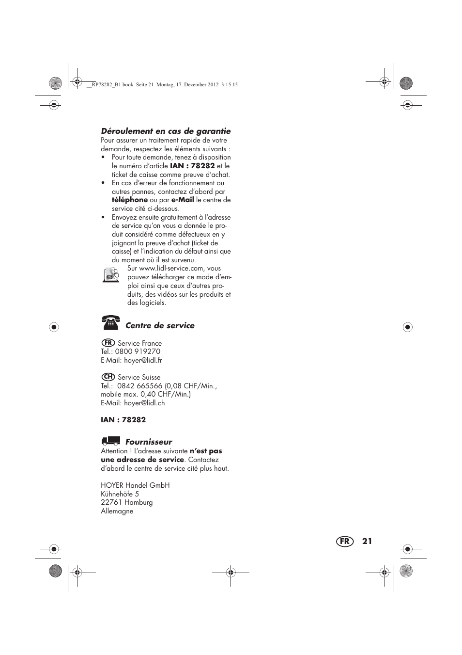 Silvercrest SMZS 260 D3 User Manual | Page 23 / 54