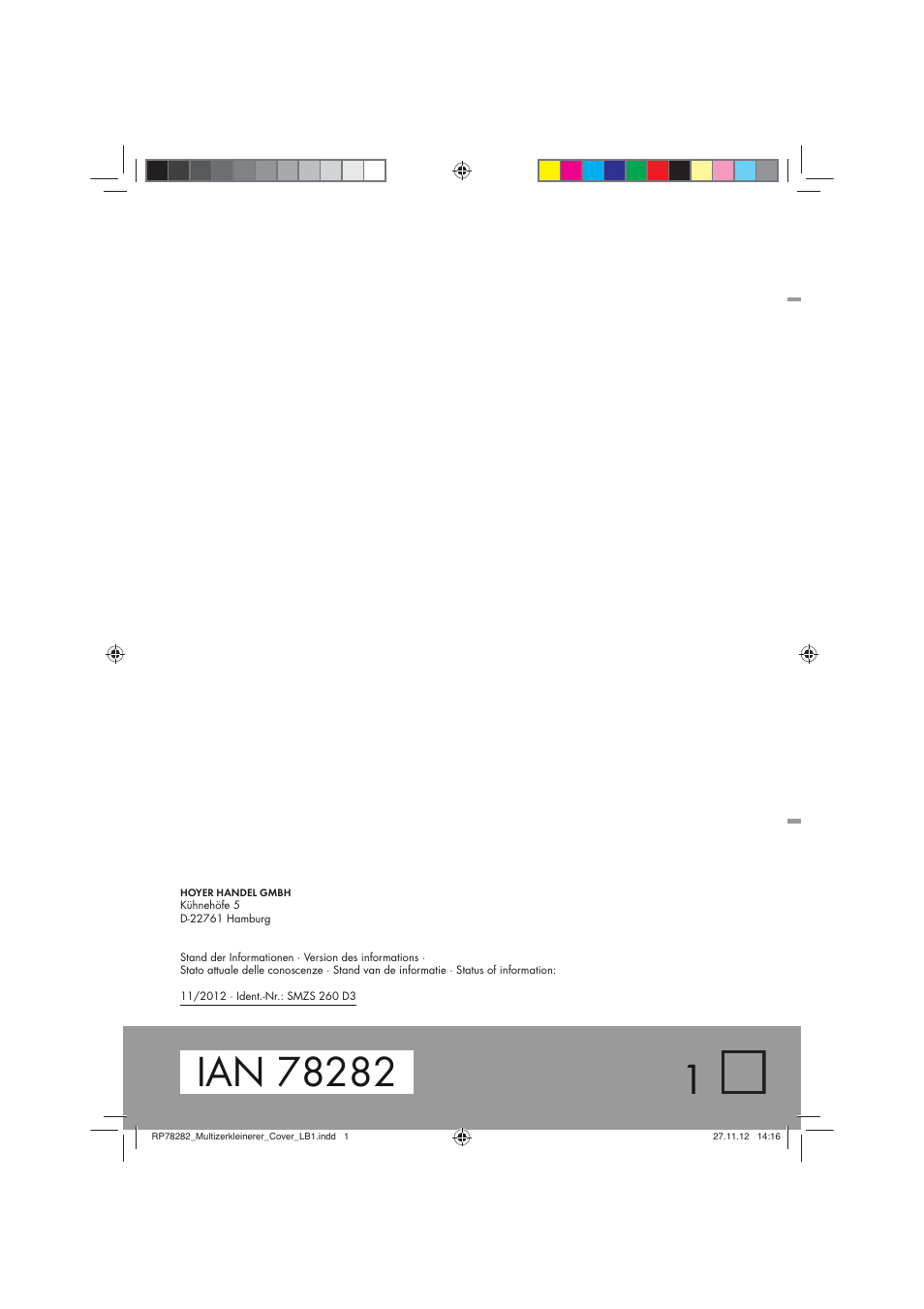 Silvercrest SMZS 260 D3 User Manual | Page 54 / 54