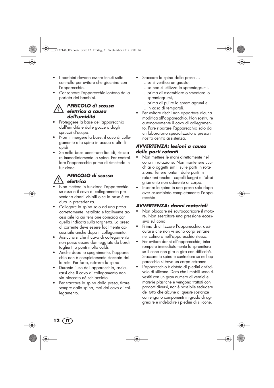 Silvercrest SZP 25 B1 User Manual | Page 14 / 46