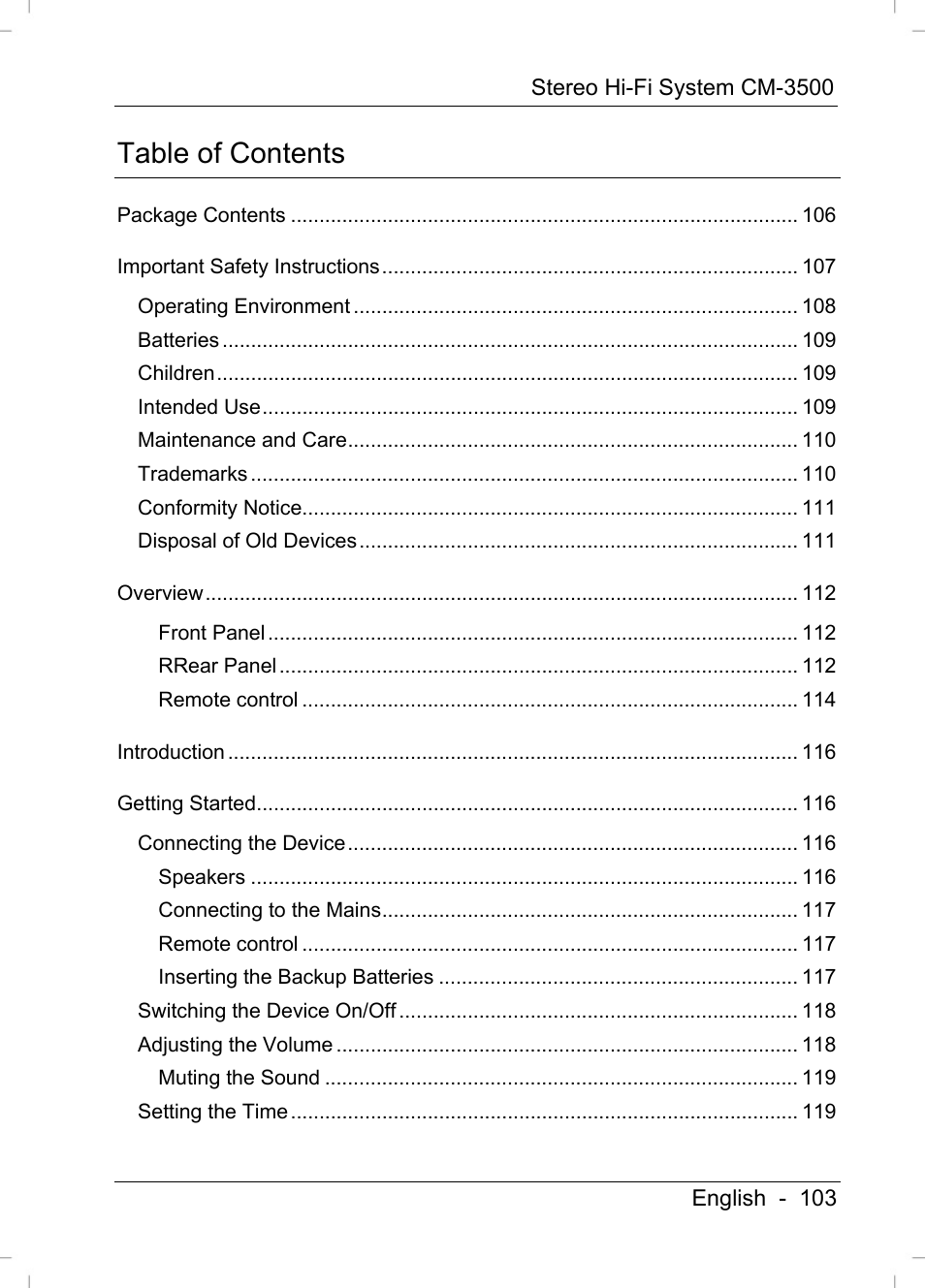 Silvercrest CM-3500 User Manual | Page 105 / 141