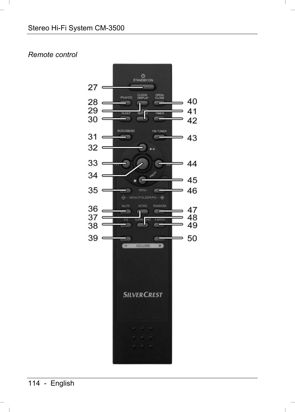 Silvercrest CM-3500 User Manual | Page 116 / 141