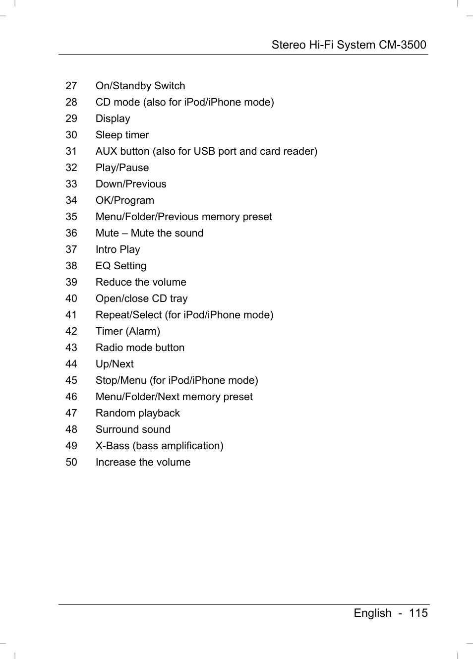 Silvercrest CM-3500 User Manual | Page 117 / 141