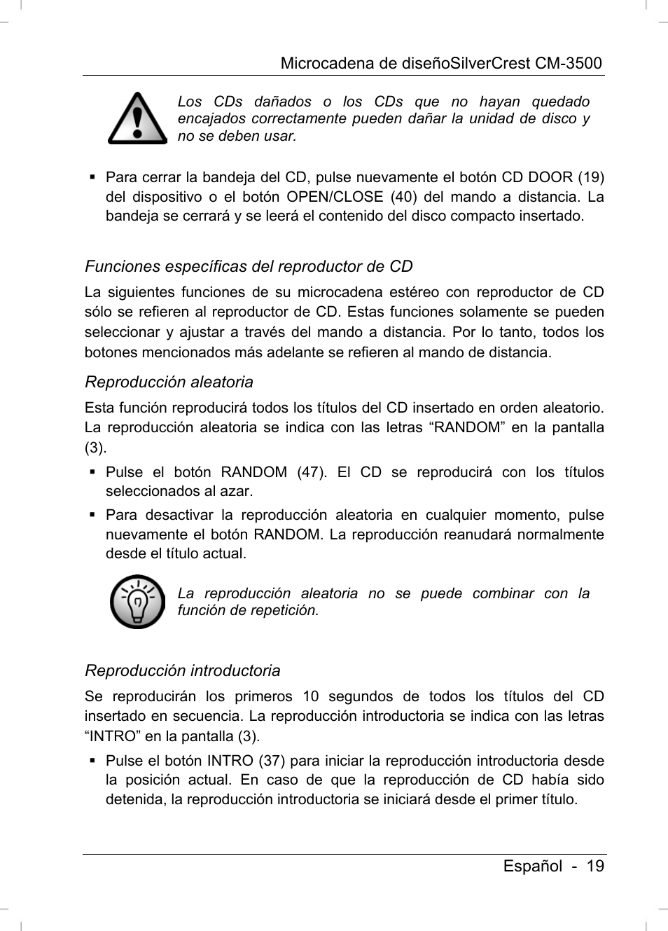 Silvercrest CM-3500 User Manual | Page 21 / 141