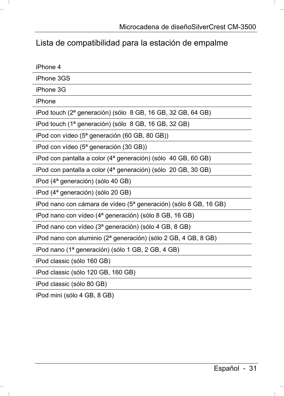 Silvercrest CM-3500 User Manual | Page 33 / 141