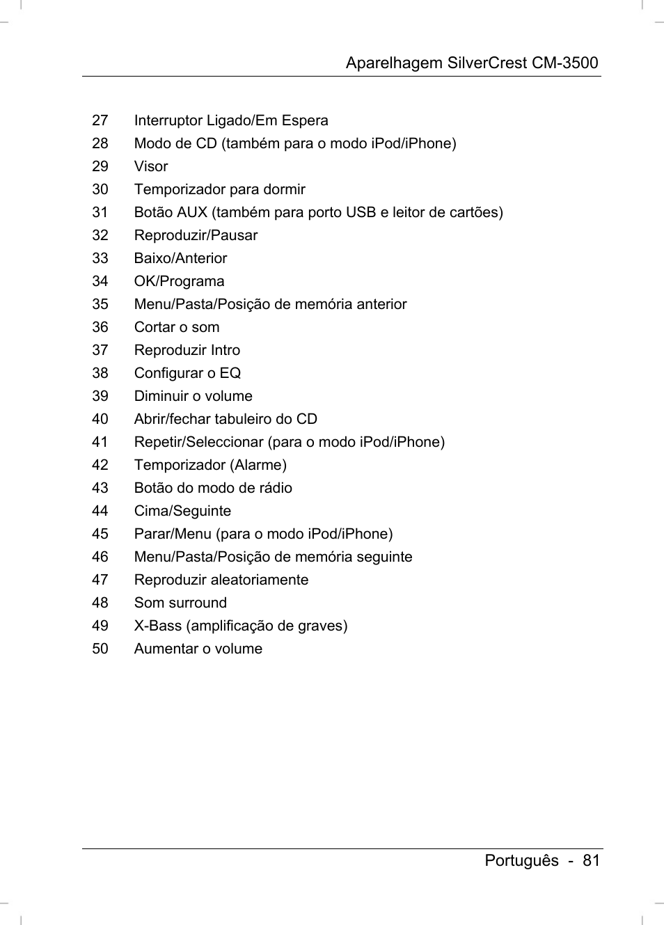 Silvercrest CM-3500 User Manual | Page 83 / 141