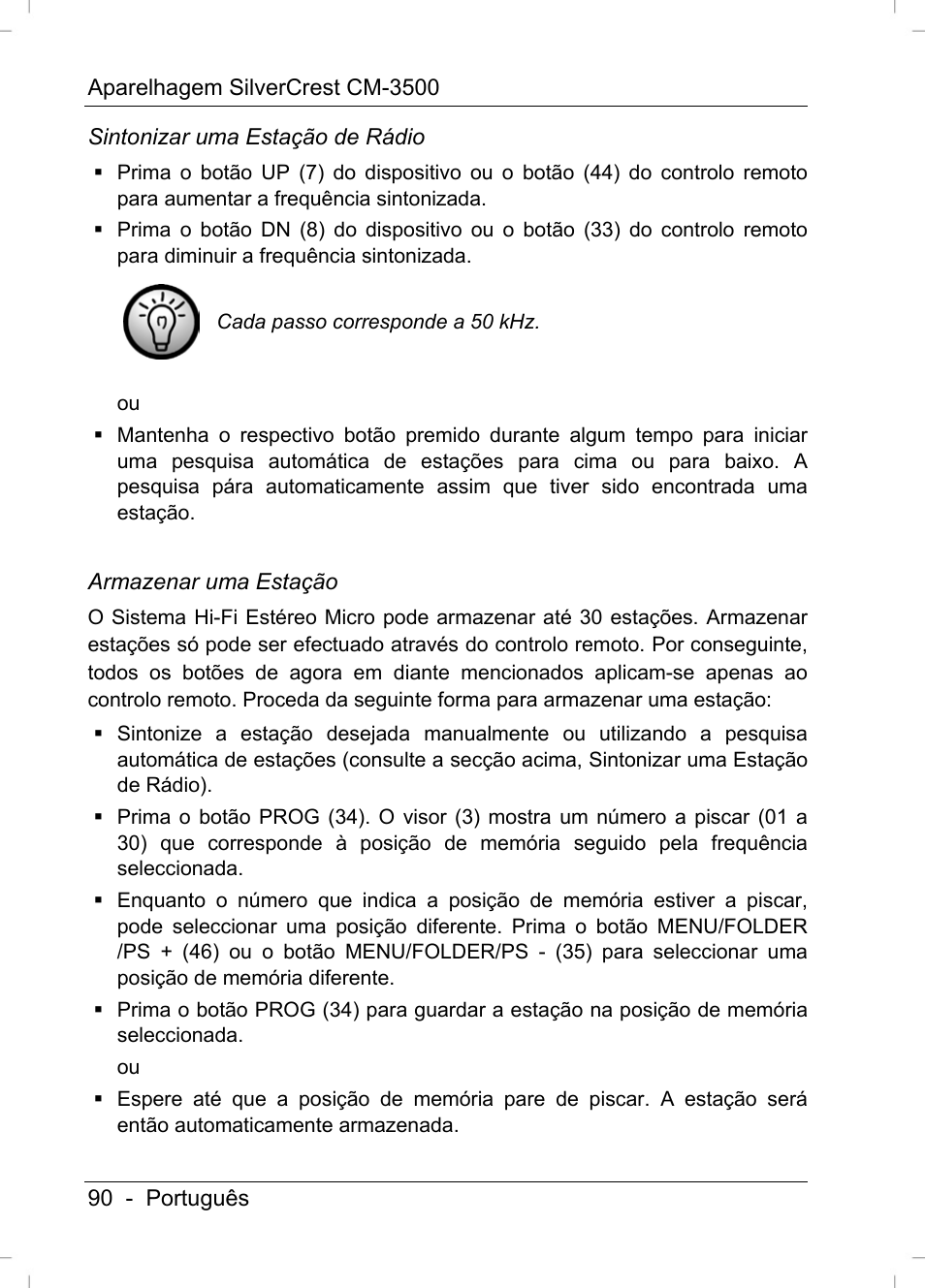 Silvercrest CM-3500 User Manual | Page 92 / 141