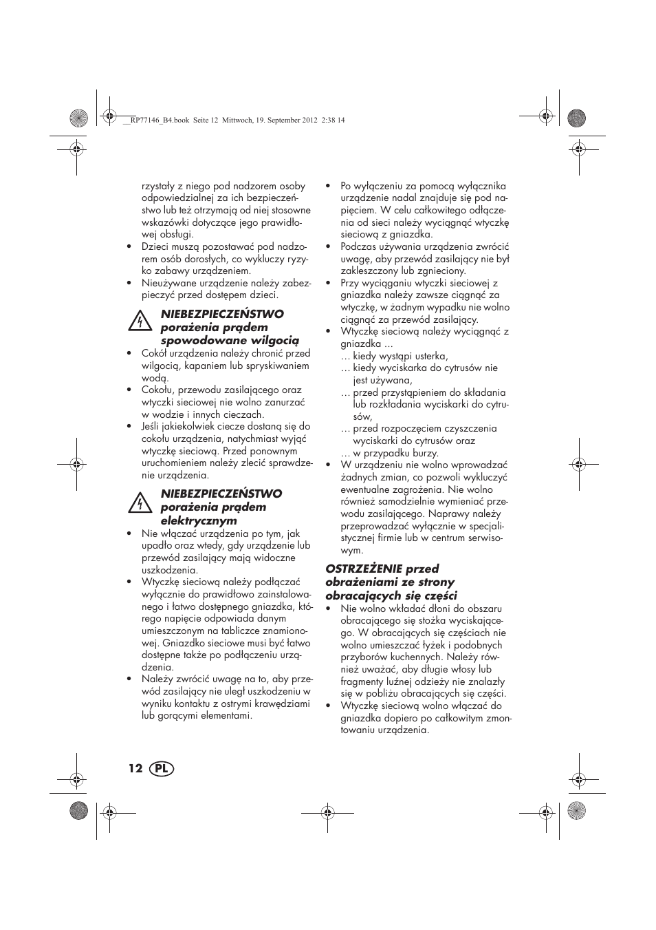 Silvercrest SZP 25 B1 User Manual | Page 14 / 62