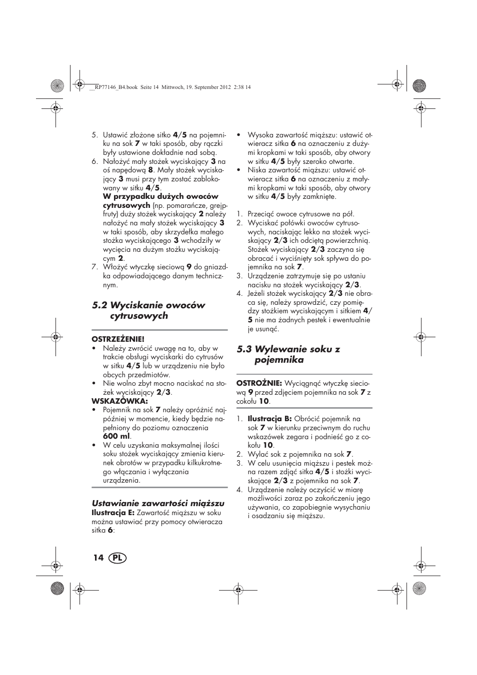 Silvercrest SZP 25 B1 User Manual | Page 16 / 62