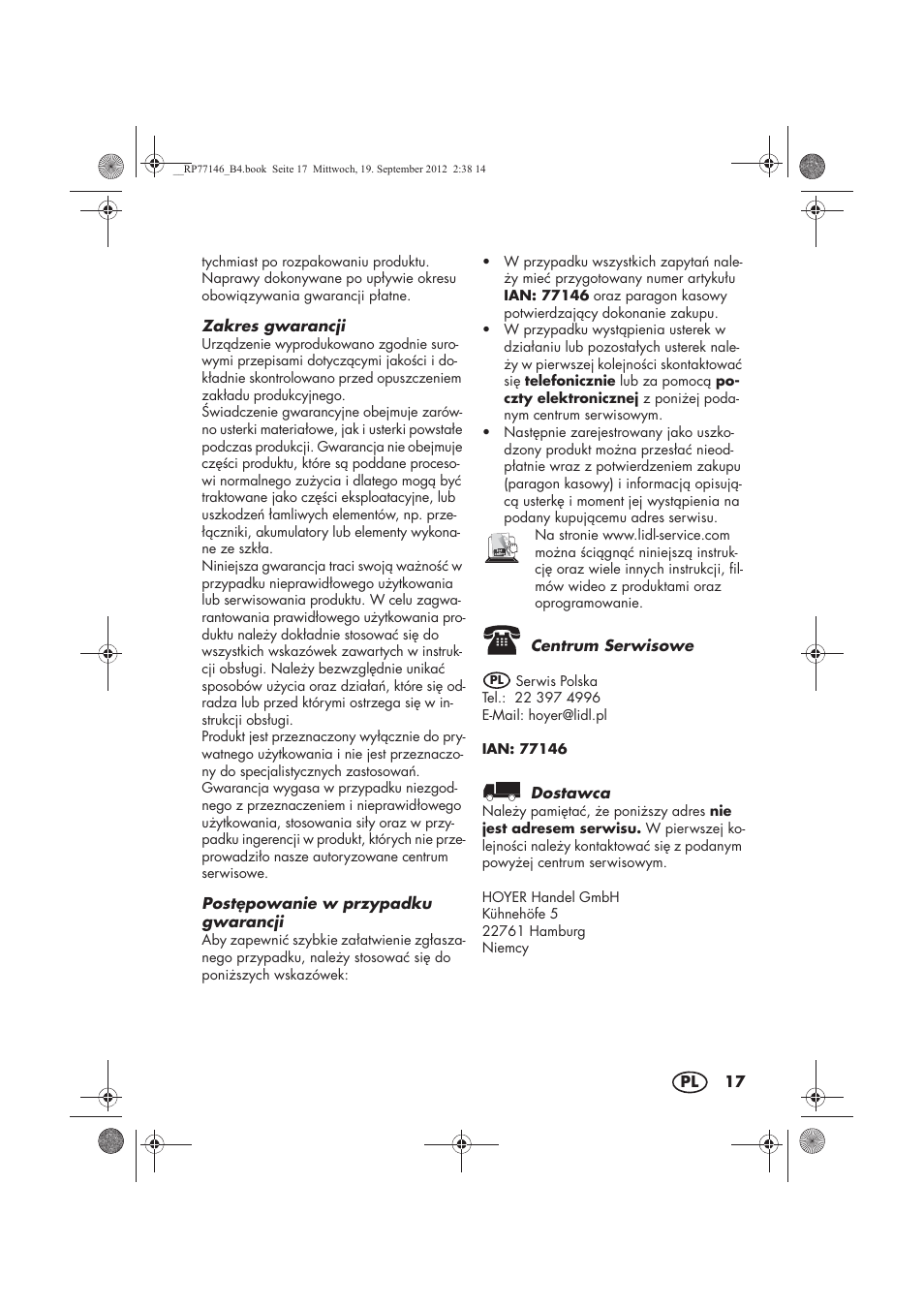 Silvercrest SZP 25 B1 User Manual | Page 19 / 62