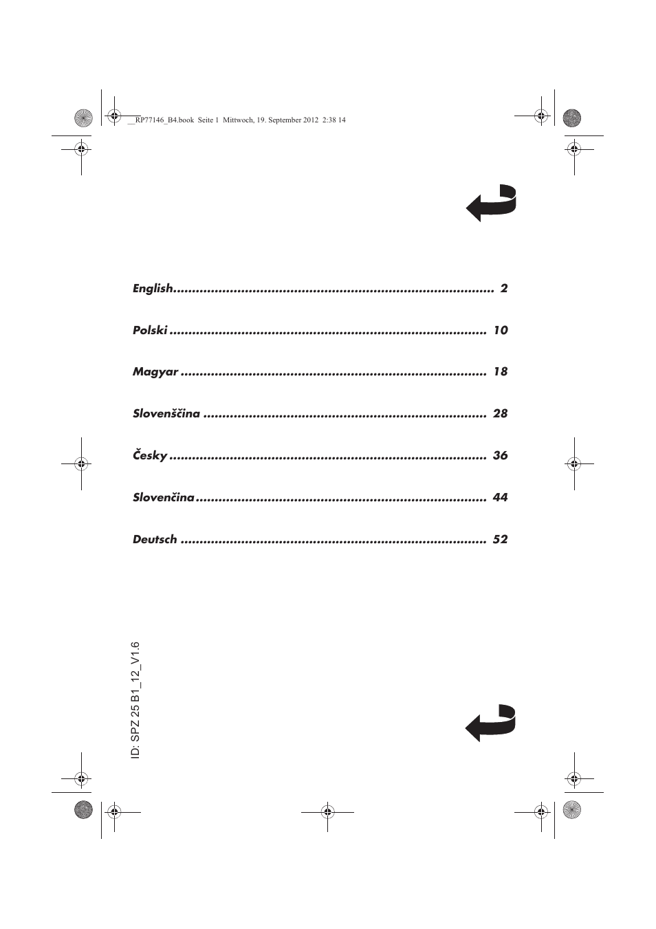 Silvercrest SZP 25 B1 User Manual | Page 2 / 62