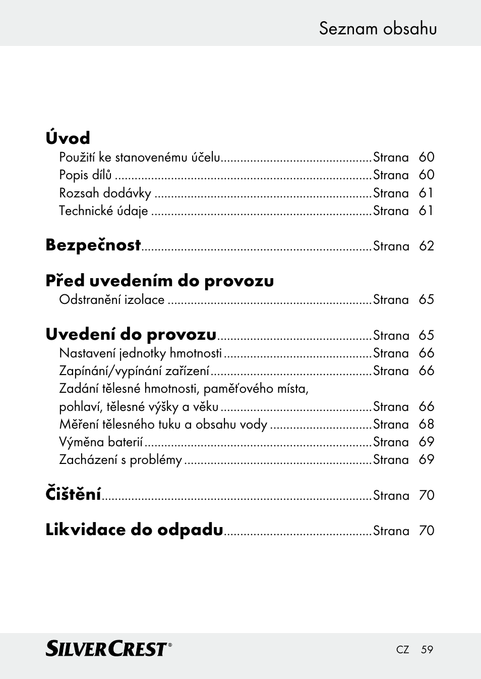 Silvercrest Z30509 User Manual | Page 59 / 85