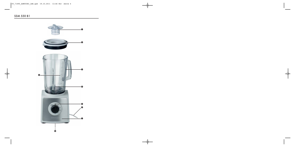 Ssm 550 b1 | Silvercrest SSM 550 B1 User Manual | Page 2 / 22