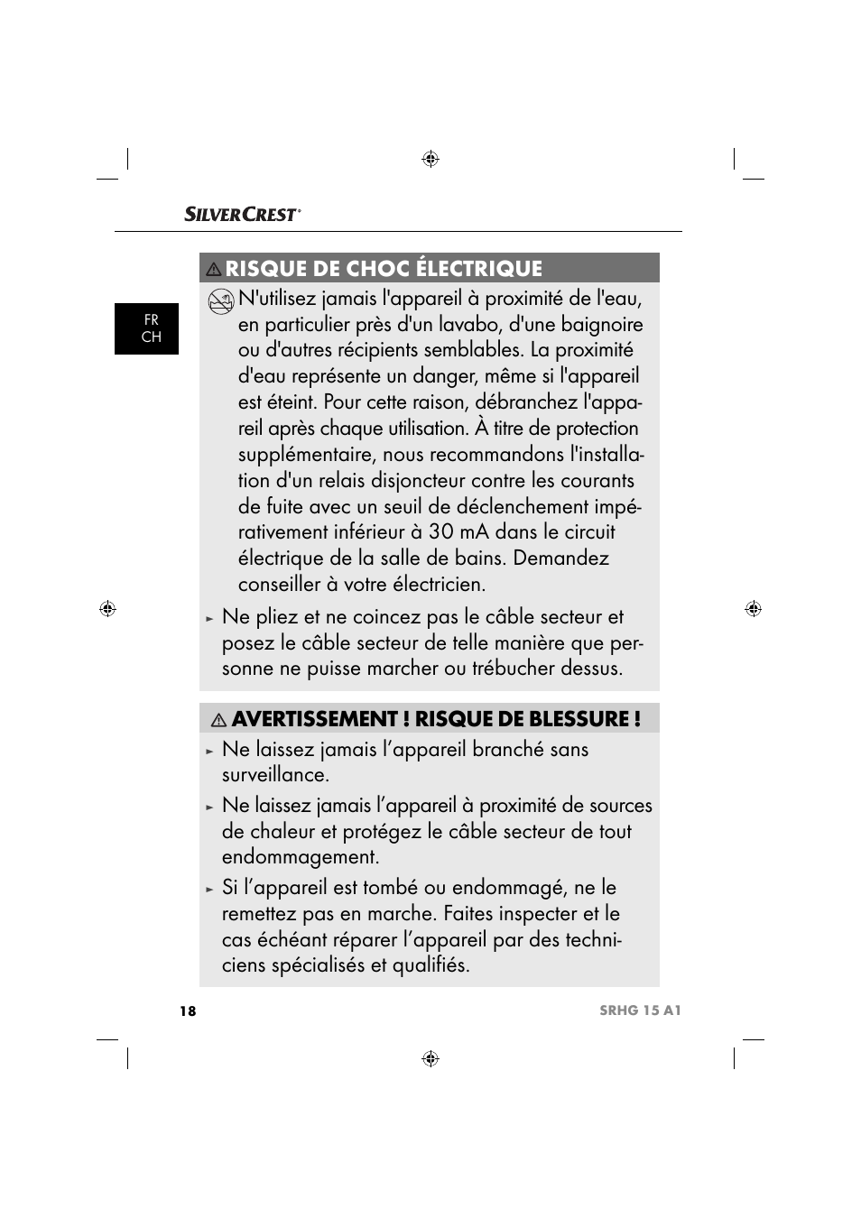 Silvercrest SRHG 15 A1 User Manual | Page 21 / 64