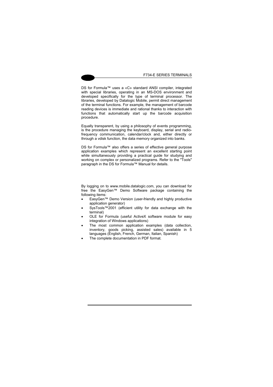 Downloading easygen™ demo, 3 downloading easygen™ demo | Datalogic Scanning F734-E User Manual | Page 22 / 52