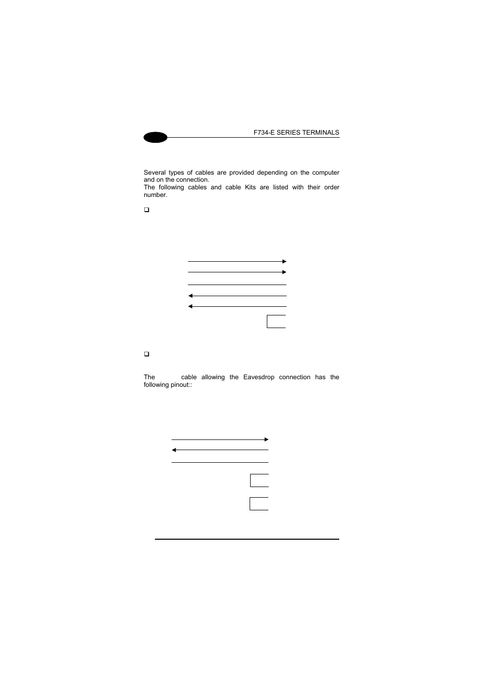 Connection cable, 3 connection cable | Datalogic Scanning F734-E User Manual | Page 32 / 52