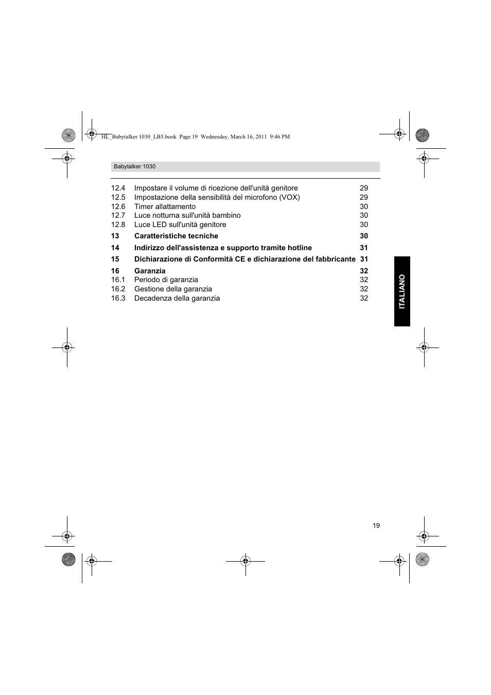 Silvercrest BABYTALKER 1030 User Manual | Page 19 / 80