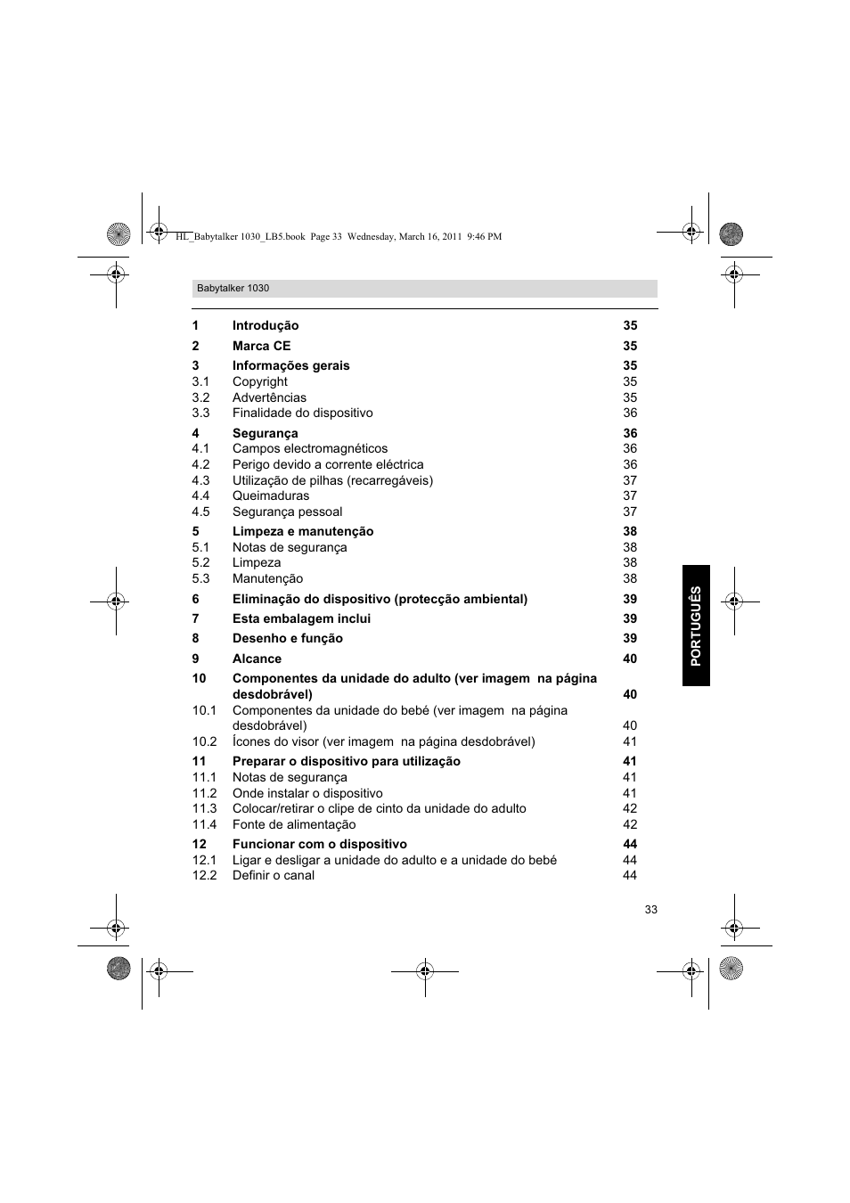 Silvercrest BABYTALKER 1030 User Manual | Page 33 / 80