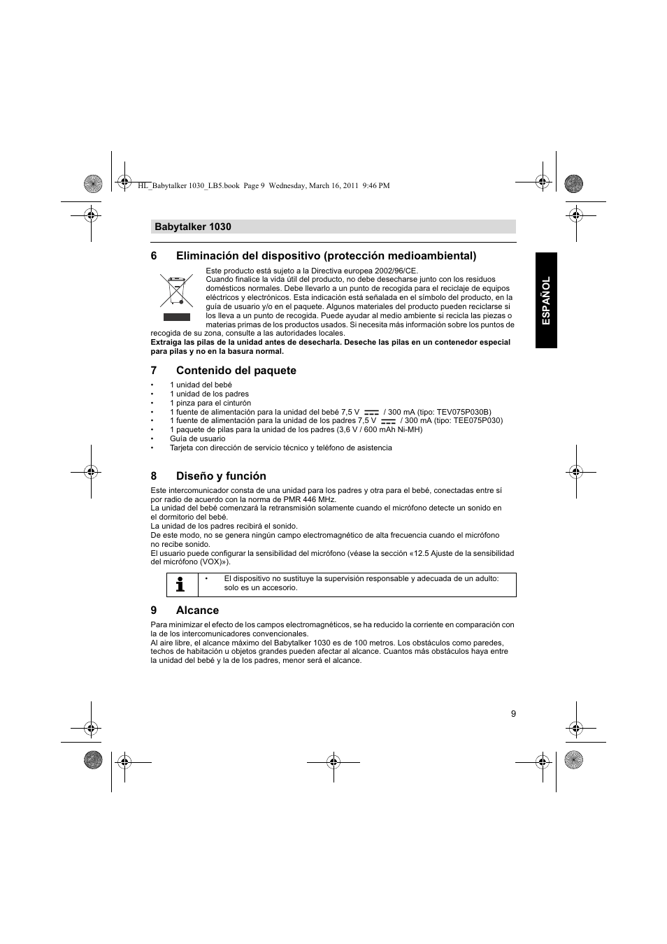 Silvercrest BABYTALKER 1030 User Manual | Page 9 / 80